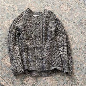 Blue chunky sweater from John + Jenn. Size small.